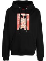 Mostly Heard Rarely Seen 8-Bit hoodie en coton à imprimé graphique - Noir