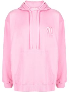 Nanushka hoodie en coton biologique à logo brodé - Rose