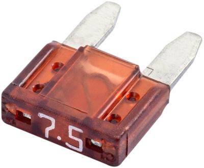 SPAHN platte steekzekering "mini" flat lock 7.5a fornm f mini