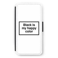 Black is my happy color: iPhone 11 Pro Max Flip Hoesje