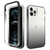 iPhone 13 Pro hoesje - Full body - 2 delig - Shockproof - Siliconen - TPU - Zwart