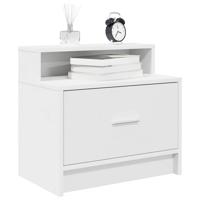 Nachtkastje met lade 51x31x47 cm wit