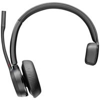 HP Poly Voyager 4310 MS Teams Headset On Ear headset Computer Bluetooth Mono Zwart Volumeregeling - thumbnail