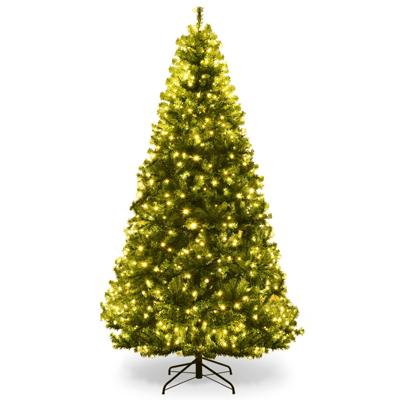 120/150/180/210 cm Kunstkerstboom met 11 Verlichtingsmodi Kerstboom Decoratieve Feestboom met LED-lichten voor Winkel Thuis