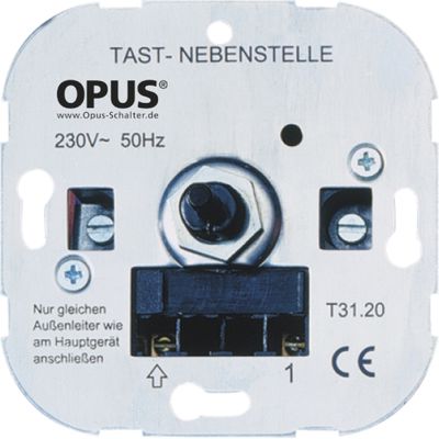 Opus tastdimmer en schakelaar Master / Slave om op meer dan een plaats verlichting te bedienen
