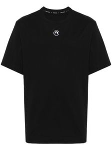 Marine Serre t-shirt à logo brodé - Noir