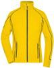 James & Nicholson JN596 Ladies´ Structure Fleece Jacket - Yellow/Carbon - XL