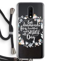 Diamonds: OnePlus 7 Transparant Hoesje met koord