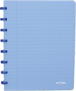 Atoma Trendy schrift, ft A5, 144 bladzijden, gelijnd, transparant blauw