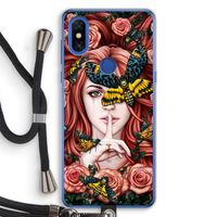 Lady Moth: Xiaomi Mi Mix 3 Transparant Hoesje met koord