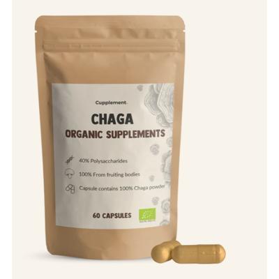 Cupplement Chaga Organic Supplement 60Capsules Cupplement Chaga Organic Supplement 60Capsules
