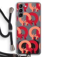 Dogs: Samsung Galaxy S21 Transparant Hoesje met koord