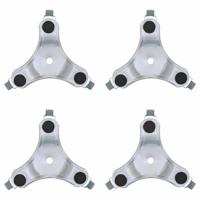 VidaXL Meubelrollers 4 st 16x14,5x5,5 cm staal 180 kg