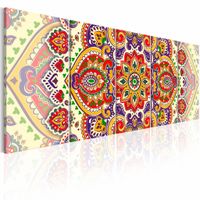 Schilderij - Mandala , multi kleur , 5 luik