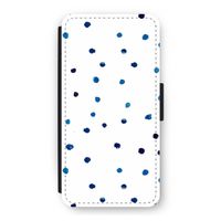 Blauwe stippen: iPhone 12 Flip Hoesje