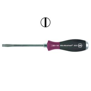 Sleufkopschroevendraaier MicroFinish 5520 10,0 x 200 Wiha
