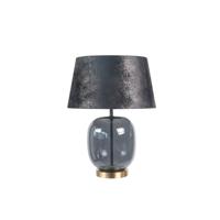 Highlight TafellampBellini messing met smoke glas Ø 40cm - T1173.38 + O4453.21