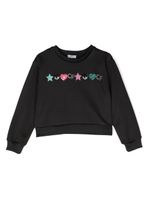 Chiara Ferragni Kids sweat à ornements - Noir - thumbnail