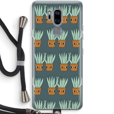 Sansevieria: LG G7 Thinq Transparant Hoesje met koord