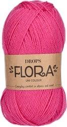 Drops Flora Uni Colour 28 Magenta