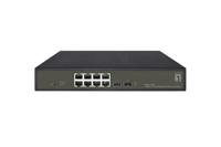 Hilbert 10-Port Gigabit PoE Smart Lite Switch - 8 PoE Outputs - 2 x Gigabit SFP - 802.3at/af PoE - 130W PoE Power Budget
