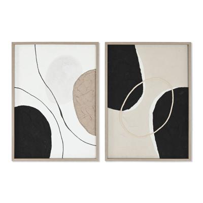 Schilderij Home ESPRIT Abstract Stads 50 x 3,5 x 70 cm (2 Stuks)