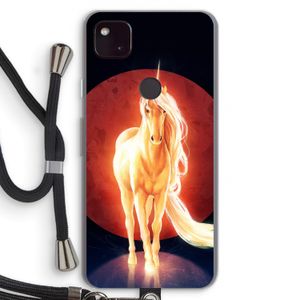 Last Unicorn: Pixel 4a 5G Transparant Hoesje met koord