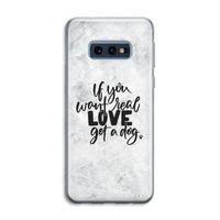 Partner in crime: Samsung Galaxy S10e Transparant Hoesje