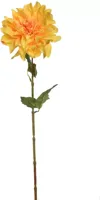 Pure Royal kunsttak dahlia 60cm geel