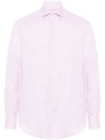 Brunello Cucinelli chemise en lin à manches longues - Rose