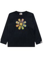 A BATHING APE® t-shirt Milo Circus à manches longues - Noir