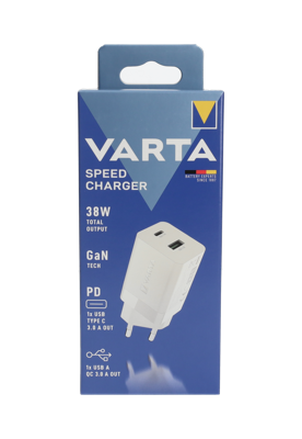 Varta Speed Charger 38 W met USB en USB-C uitgang - 346978