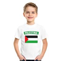 T-shirt met Palestijnse vlag - wit - kinderen - korte mouw - landen - Palestina