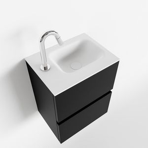 Toiletmeubel Mondiaz Ada | 40 cm | Meubelkleur Urban | Lex wastafel Talc Links | 1 kraangat