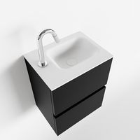 Toiletmeubel Mondiaz Ada | 40 cm | Meubelkleur Urban | Lex wastafel Talc Links | 1 kraangat