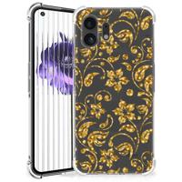 Nothing Phone (2) Case Gouden Bloemen