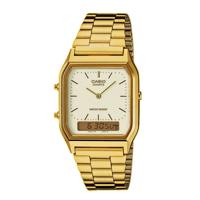 Casio AQ-230GA-9DMQYES Goud Gouden Heren horloge - thumbnail