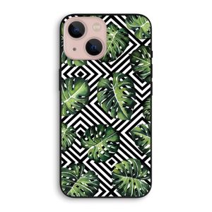 Geometrische jungle: iPhone 13 mini Biologisch afbreekbaar hoesje