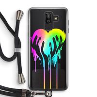 Hold My Heart: Samsung Galaxy J8 (2018) Transparant Hoesje met koord