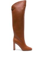 Maison Skorpios bottes Adrianna en cuir 90 mm - Marron