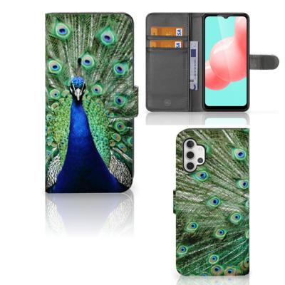 Samsung Galaxy A32 5G | Telefoonhoesje | Met pasjeshouder | Pauw