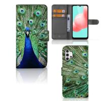 Samsung Galaxy A32 5G | Telefoonhoesje | Met pasjeshouder | Pauw