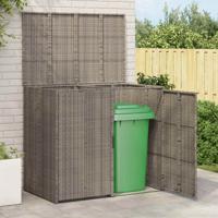 Afvalbak Box 2 pcs Grijs 65 x 80 x 115 cm Polyetheen