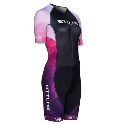 BTTLNS Typhon 2.0 SE trisuit korte mouw paars dames