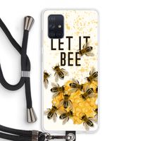 Let it bee: Samsung Galaxy A71 Transparant Hoesje met koord