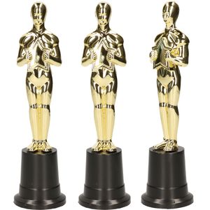 10x Gouden Academy Award beeldje 22cm   -