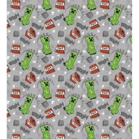 Minecraft fleece plaid 180 x 200 cm - polyester