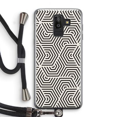 Magic pattern: Samsung Galaxy J8 (2018) Transparant Hoesje met koord
