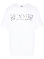 Moschino t-shirt en coton à logo brodé - Blanc - thumbnail