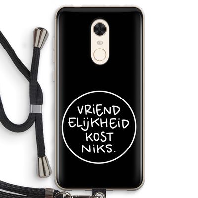 Vriendelijkheid: Xiaomi Redmi 5 Transparant Hoesje met koord